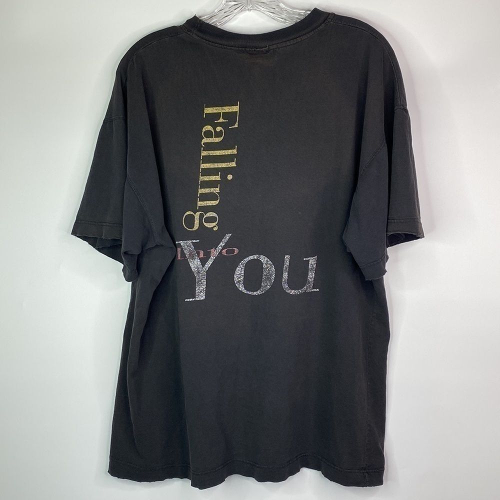 Vintage Celion Deion Falling Into You Black Short Sleeve Tshirt